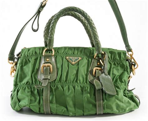 prada green nylon bag|Prada nylon bag second hand.